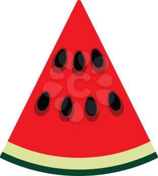 Flat design icon of Watermelon in ui colors. Vector illustration.