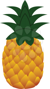 Flat design icon of Pineapple in ui colors. Vector illustration. 