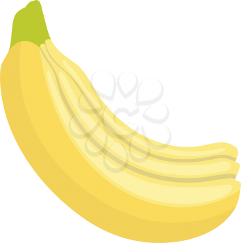 Flat design icon of Banana in ui colors. Vector illustration.
