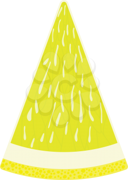 Flat design icon of Lemon in ui colors. Vector illustration.