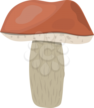 Mushroom  icon. Flat color design. Vector illustration.