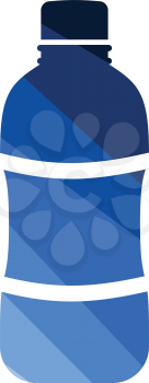 Water bottle icon. Flat color design. Vector illustration.