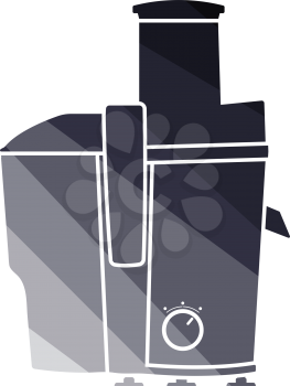 Juicer machine icon. Flat color design. Vector illustration.