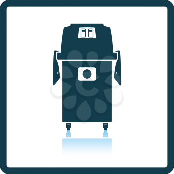 Vacuum cleaner icon. Shadow reflection design. Vector illustration.