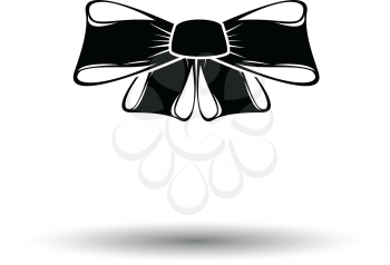 Party bow icon. White background with shadow design. Vector illustration.