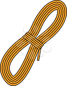 Climbing Rope Icon. Editable Outline With Color Fill Design. Vector Illustration.
