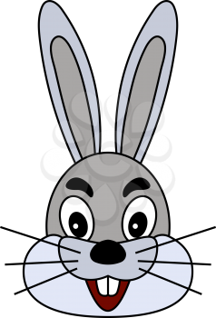 Easter Rabbit Icon. Editable Outline With Color Fill Design. Vector Illustration.