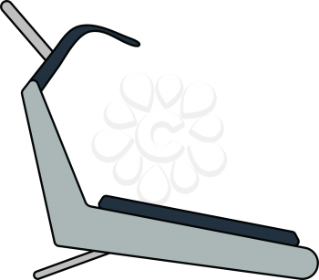 Treadmill icon. Vector illustration.