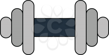 Dumbbell icon. Vector illustration.