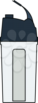 Fitness bottle icon. Vector illustration.