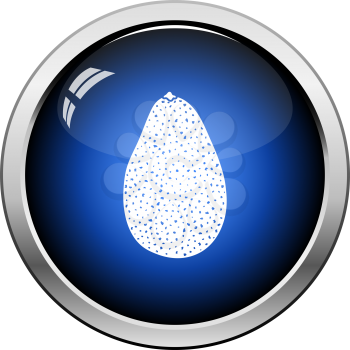 Avocado icon. Glossy Button Design. Vector Illustration.