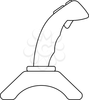 Joystick Icon. Outline Simple Design With Editable Stroke. Vector Illustration.