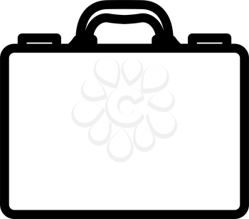 Business Briefcase Icon. Bold outline design with editable stroke width. Vector Illustration.