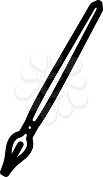 Fountain Pen Icon. Bold outline design with editable stroke width. Vector Illustration.