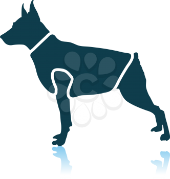 Dog Cloth Icon. Shadow Reflection Design. Vector Illustration.