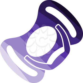 Baby Soother Icon. Flat Color Ladder Design. Vector Illustration.