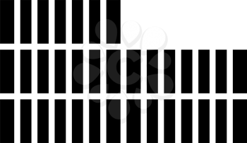 Container Stack Icon. Black Stencil Design. Vector Illustration.