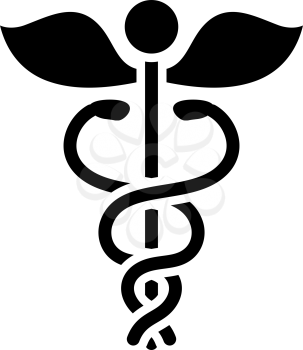 Medicine Sign Icon. Black Stencil Design. Vector Illustration.