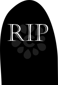 Halloween black grave elements. Vector illustration.