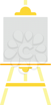 Easel Icon. Flat Color Design. Vector Illustration.