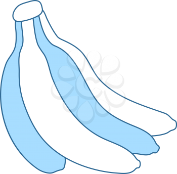 Icon Of Banana. Thin Line With Blue Fill Design. Vector Illustration.