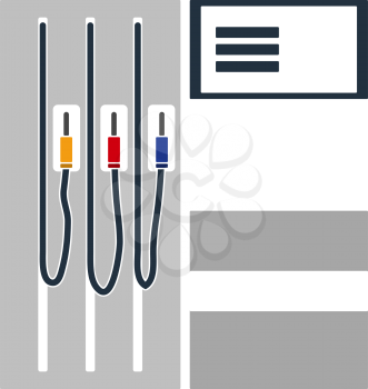 Fuel Station Icon. Flat Color Design. Vector Illustration.