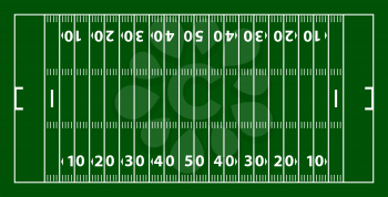 American Football Field Mark Icon. Flat Color Design. Vector Illustration.