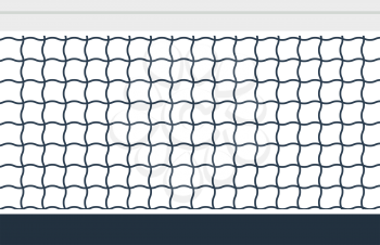 Tennis Net Icon. Flat Color Design. Vector Illustration.