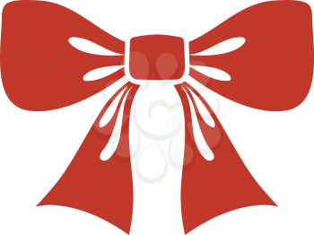 Party Bow Icon. Flat Color Design. Vector Illustration.