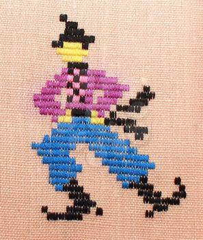 Royalty Free Photo of a Needlepoint Clown