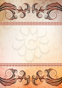 Royalty Free Clipart Image of an Ornate Design