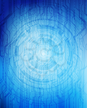 Royalty Free Clipart Image of an Abstract Tech Background