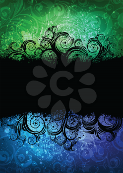Royalty Free Clipart Image of an Abstract Ornate Background