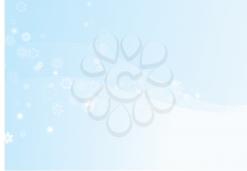 Royalty Free Clipart Image of a Winter Snowflake Background