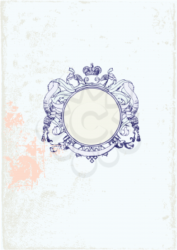 Royalty Free Clipart Image of an Ornamental Frame