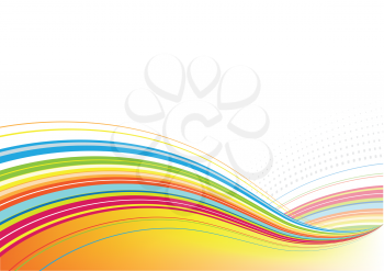 Royalty Free Clipart Image of an Abstract Colorful Background