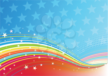 Royalty Free Clipart Image of a Fourth of July Background