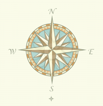 Royalty Free Clipart Image of a Compass
