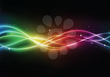 Royalty Free Clipart Image of a Neon Background