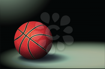 Royalty Free Clipart Image of a Basketball