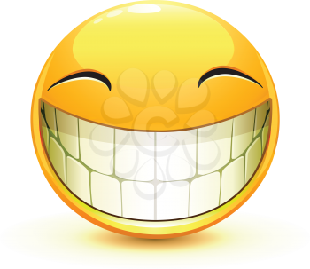 Royalty Free Clipart Image of a Smiley Face