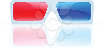 Royalty Free Clipart Image of 3D Glasses