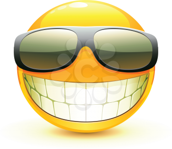 Royalty Free Clipart Image of a Smiley Face
