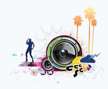 Royalty Free Clipart Image of a Party Background