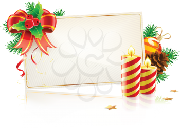 Royalty Free Clipart Image of Christmas Decorations 