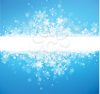 Royalty Free Clipart Image of a Christmas Banner