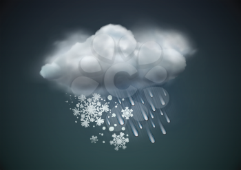 Royalty Free Clipart Image of a Weather Background