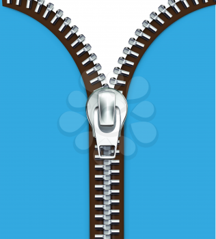 Royalty Free Clipart Image of a Zipper