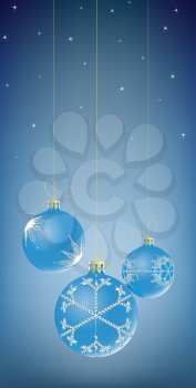 Royalty Free Clipart Image of Christmas Ornaments
