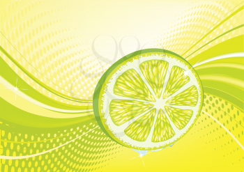 Royalty Free Clipart Image of a Lemon Background
